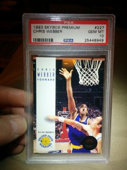 1993-94 Skybox Premium Chris Webber RC PSA 10 Gem Mint