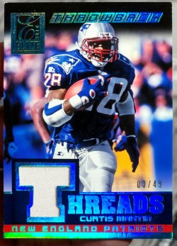 2014 Panini Elite Curtis Martin Throwback Threads Prime