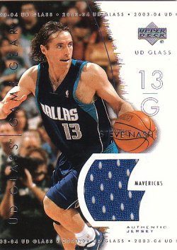 2003-04 Upper Deck UD Glass Nash, Steve - Game Gear