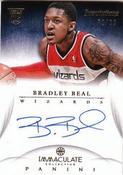 2012-13 Panini Immaculate Collection Beal, Bradley - Inscriptions