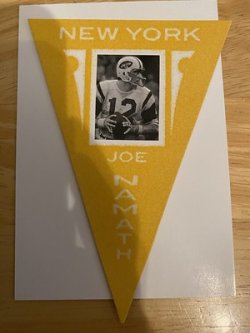 2012 Panini golden age  joe namath pennant