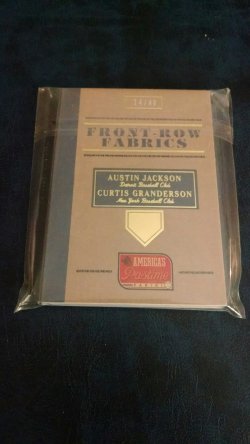 2013 Panini Americas pastime Austin Jackson Curtis Granderson booklet