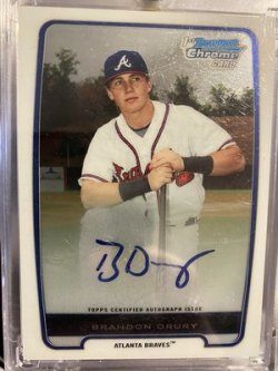 2012 Bowman 2012 Bowman Chrome Prospect Autographs #BCP18 Brandon Drury drury