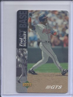 1995 Upper Deck GTS Phone card Fred McGriff