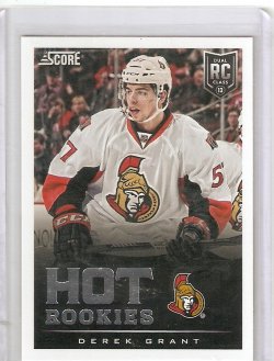 2013 Panini Score Derek Grant Hot Rookie