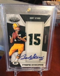2010 Panini Certified Fabric of the Game Auto Bart Starr