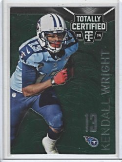 2015 Panini Totally Certified Kendall Wright Platinum Emerald