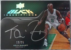  Upper Deck UD Black Kevin Garnett Inscriptions