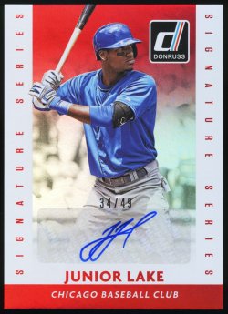 2015 Donruss Signature Series Red Junior Lake