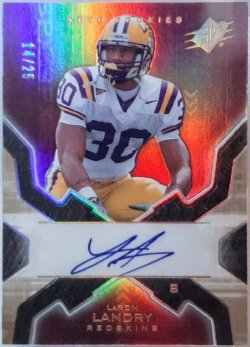 2007 Upper Deck SPX LaRon Landry hologold auto