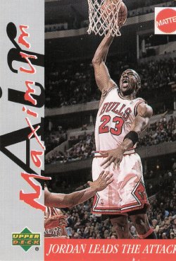 1999 Upper Deck Mattel Michael Jordan Maximum Air Jordan Leads the Attack