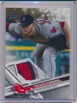    Craig Kimbrel 2017 Topps WalMart Holiday Snowflake Relics Metallic 1/1