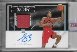 2021-22 Panini Noir Scottie Barnes AU JSY #ed 49/99