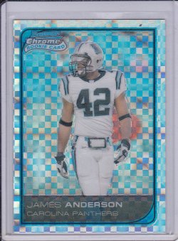    James Anderson 2006 Bowman Chrome Xfractor RC /250
