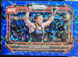 2023 Panini Prizm UFC Julianna Pena Prizms Under Card Blue