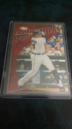2014 Topps finest Miguel Cabrera finest competitors red 4/10