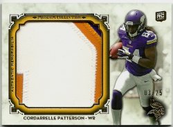 2013 Topps Museum Cordarrelle Patterson Jumbo Patch #03/25