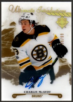 2017-18  Panini Ultimate Collection #95  Charlie McAvoy AU/99 RC