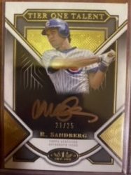 2023 Topps tier one talent ryne sandberg