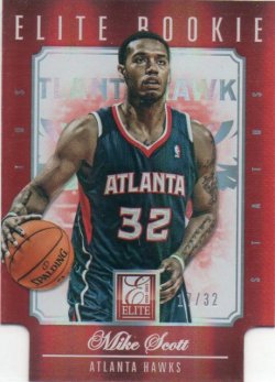 2012 Panini Elite  Mike Scott Status red