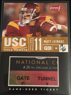 Reggie Bush football card (USC Trojans) 2006 Aspire #1 National