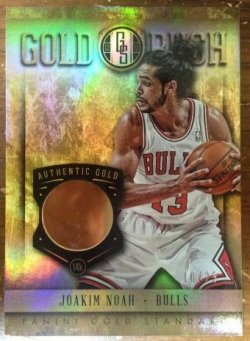 2013 Panini Gold Standard Joakim Noah Gold Rush 24k Gold /25