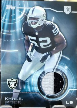 2014 Topps Football Khalil Mack Rookie Patch Card