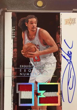 2009 Upper Deck Exquisite  Joakim Noah Exquisite Numbers