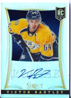 2013-14 Panini Select Refractor Rookie Autograph Victor Bartley