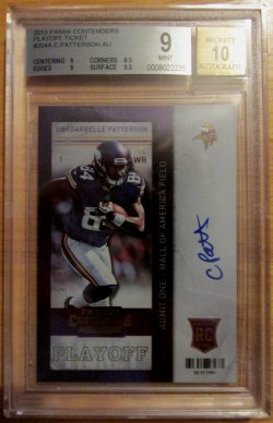 2013 Panini Contenders Cordarrelle Patterson Base Playoff #57/99 Auto