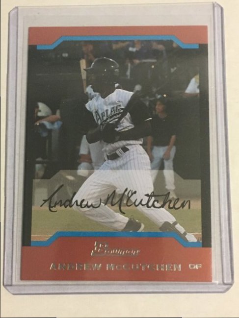 Andrew McCutchen 2004 Bowman Aflac Signed Autograph RC Card W/ PSA