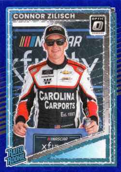 2025 Panini Donruss Racing Optic Blue Prizm Connor Zilisch