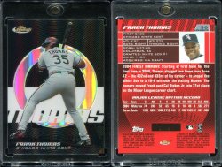 2005 Topps Finest Black Refractor Frank Thomas