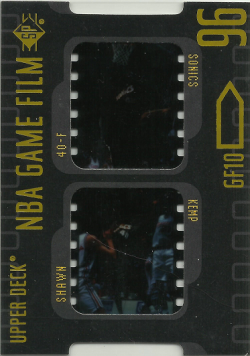 1997 Upper Deck SP Shawn Kemp NBA Game Film