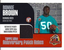 2005 Topps Pristine Topps 50th Anniversary Patch Relics Ronnie Brown