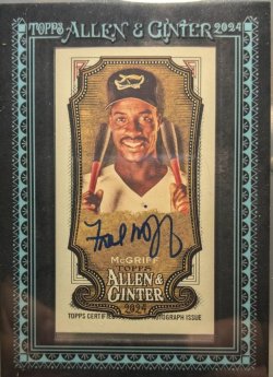  Topps Allen & Ginter Fred McGriff autograph