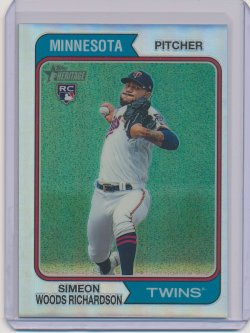    Simeon Woods Richardson 2023 Topps Heritage Chrome Refractor RC /574