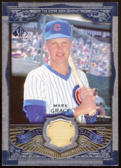 2006 Upper Deck SP Legendary Cuts Legendary Materials Silver Mark Grace