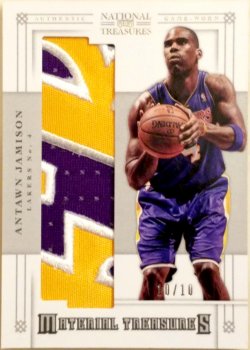    2012-13 Panini National Treasures Material Treasures Prime #58 #d 10/10 