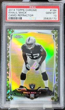 2014 Topps Chrome  Khalil Mack Rookie Camo Refractor