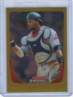 2011 Bowman Chrome Carlos Santana Gold Ref