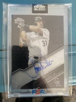 2020 Topps topps chrome black larry walker