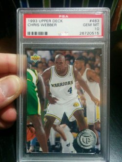 1993-94 Upper Deck Chris Webber Top Prospects RC PSA 10 Gem Mint