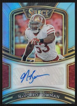 2020  Select Signatures Prizm Light Blue Navarro Bowman