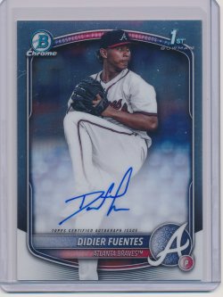   Didier Fuentes 2025 Bowman Chrome Prospect Autographs 1st