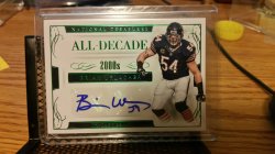 2016 Panini National treasures all decade Brian urlacher auto 5/5