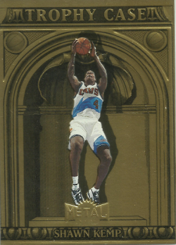 1998 Fleer Metal Universe Shawn Kemp Trophy Case