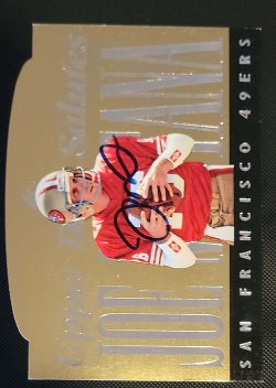  Upper Deck  Joe Montana Autographed Jumbo Card