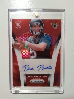 2014 Panini Prizm Blake Bortles Autograph ROOKIE  RED Prizm Refractor    27/35
