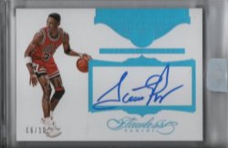 2015-16 Panini Flawless Super Signatures Sapphire Scottie Pippen #ed 6/10